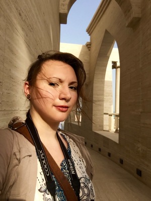 Kathryn in Qatar